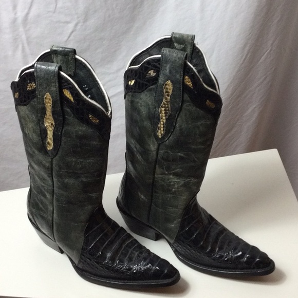 VEARI Buitre Hybrid Alligator Leather Cowgirl Boots - Picture 2 of 11